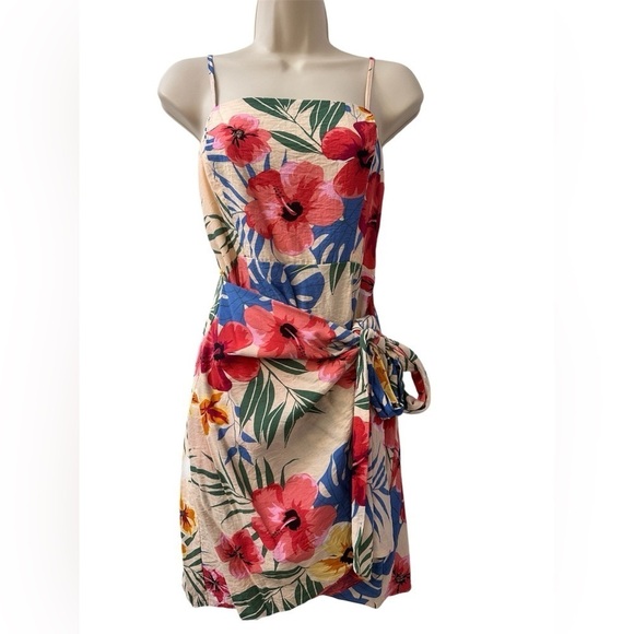 L’Atiste by Amy Women’s Floral Tropical Wrap Dress, Size M - Picture 1 of 16